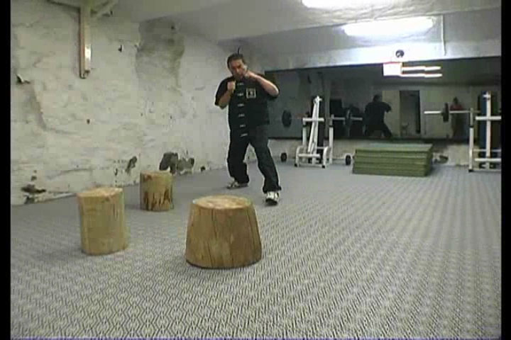 Da Sifu Louis Linn demonstrates different techniques of back sweep, 2 July 2011